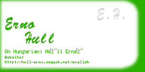 erno hull business card